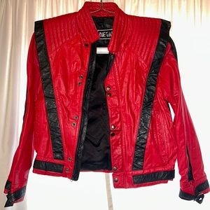 "METAL" Michael Jackson Thriller Vintage '80s Real Leather Jacket